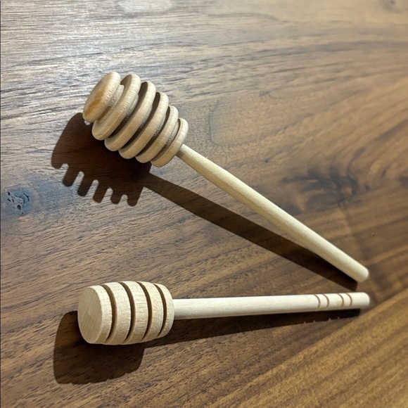 Wooden Honey Dippers - Picture 2 of 4
